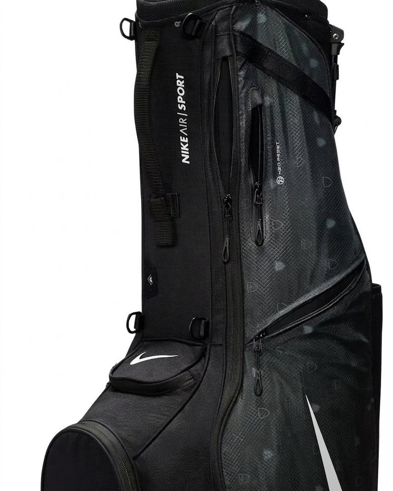Nike Air Sport 2 stand bag, negro/iron grey/blanco