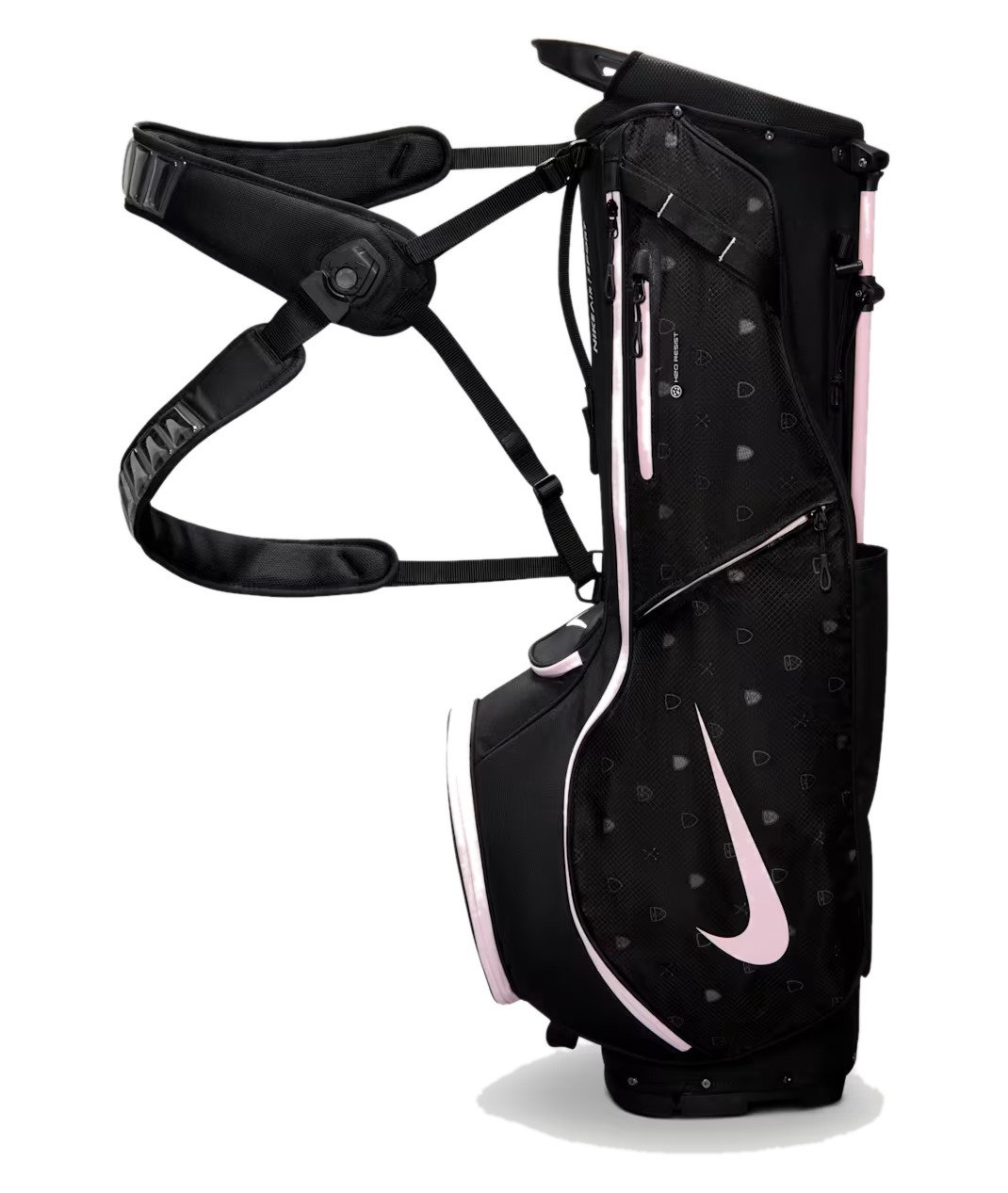 Nike Air Sport 2 stand bag, negro/sail/rosa/pink foam