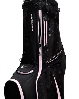 Nike Air Sport 2 stand bag, negro/sail/rosa/pink foam
