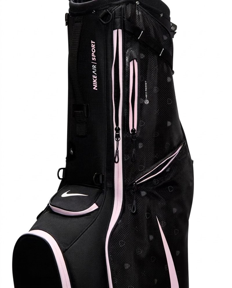 Nike Air Sport 2 stand bag, negro/sail/rosa/pink foam
