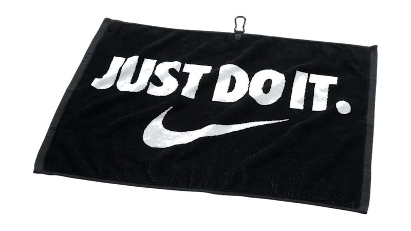 Nike Performance toalla de golf, negro/blanco