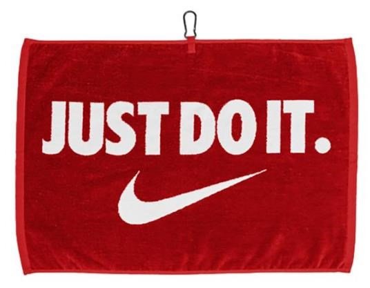 Nike Performance toalla de golf, rojo/blanco