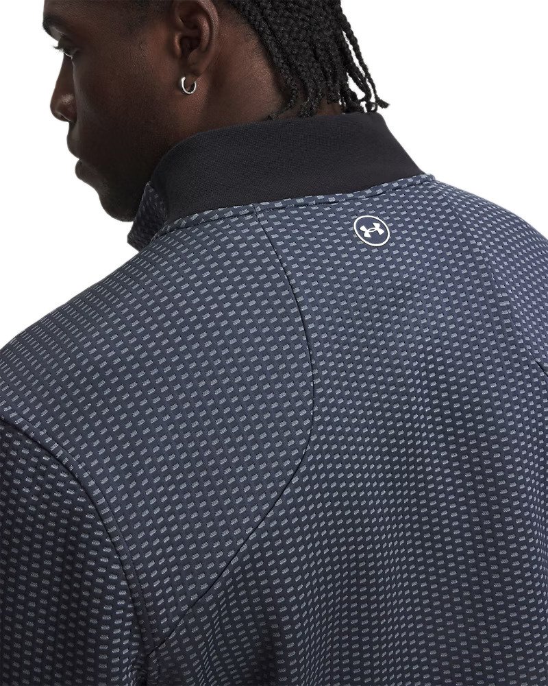 Under Armour Drive Pro Hybrid FZ sudadera de hombre, downpour grey/blanco