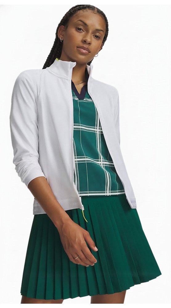 Under Armour Drive Lightweight sudadera de mujer, blanco/green citrone