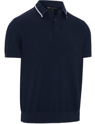 Callaway Textured sweater polo de hombre, peacoat