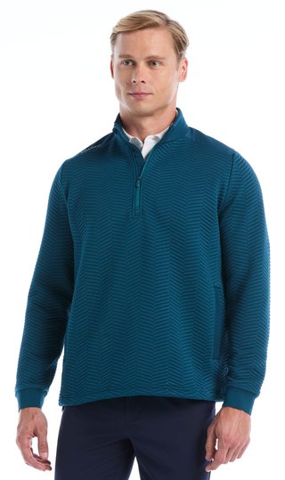 Callaway Chev Jacquard pullover de hombre, blue coral
