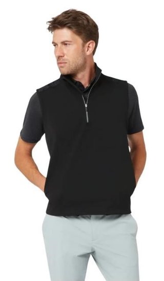 Callaway Lightweight 1/4-Zip chaleco de hombre, caviar