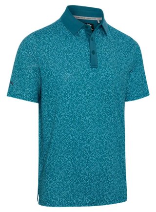 Callaway Confetti Tee Print polo de hombre, blue coral