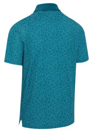 Callaway Confetti Tee Print polo de hombre, blue coral