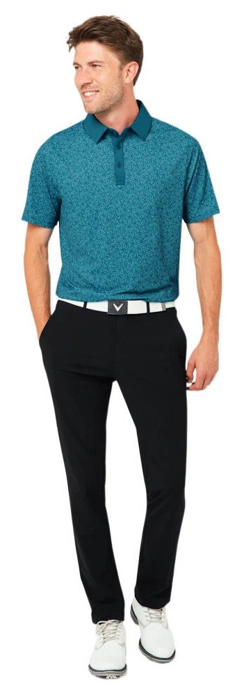 Callaway Confetti Tee Print polo de hombre, blue coral