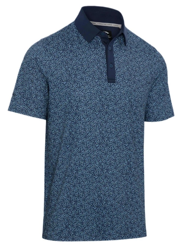 Callaway Confetti Tee Print polo de hombre, peacoat