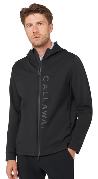 Callaway Pure Blend sudadera con capucha de hombre, black heather
