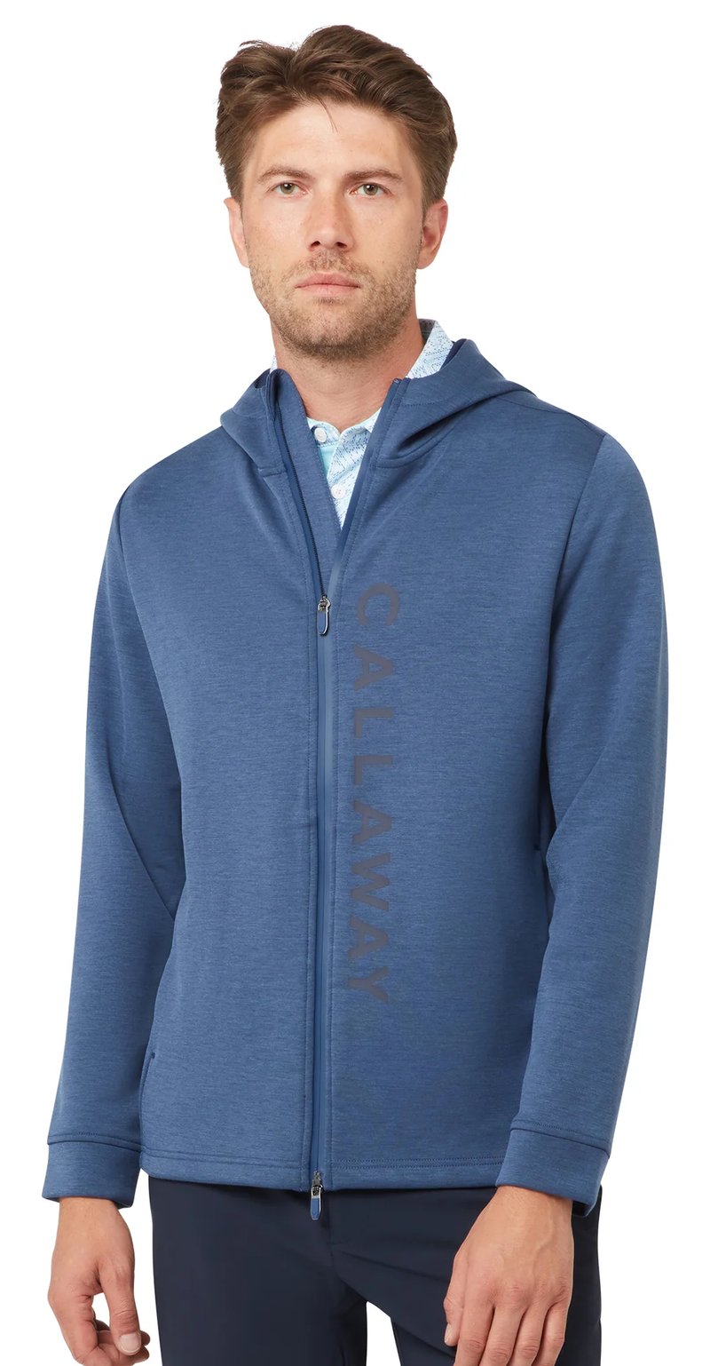 Callaway Pure Blend sudadera con capucha de hombre, peacoat heather
