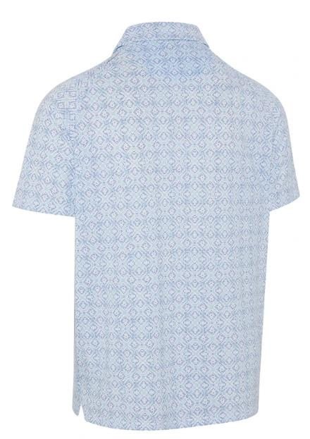 Callaway Printed Fractal Chev polo de hombre, blanco