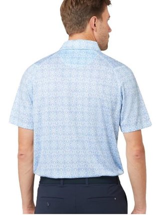 Callaway Printed Fractal Chev polo de hombre, blanco