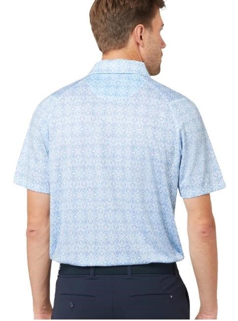 Callaway Printed Fractal Chev polo de hombre, blanco