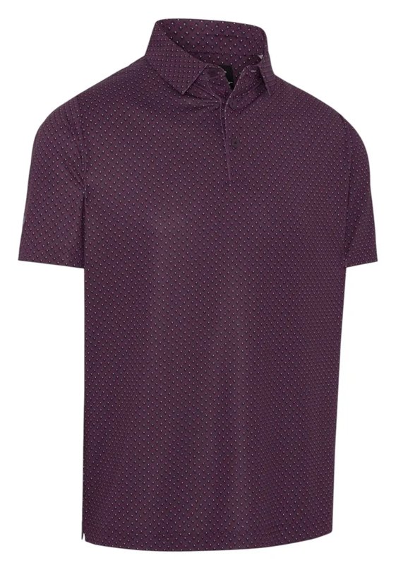 Callaway Trademark Golf Printed polo de hombre, italian plum
