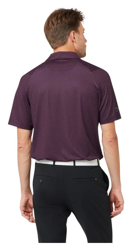 Callaway Trademark Golf Printed polo de hombre, italian plum