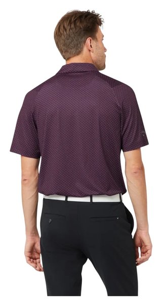 Callaway Trademark Golf Printed polo de hombre, italian plum