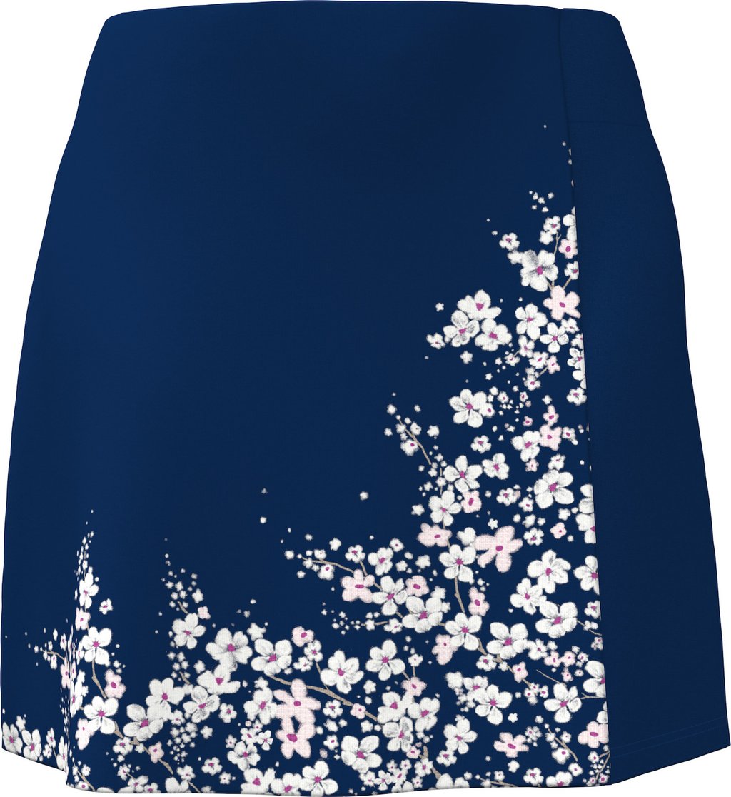 Callaway 17" Floral Printed Wrap skort de mujer, blue depths