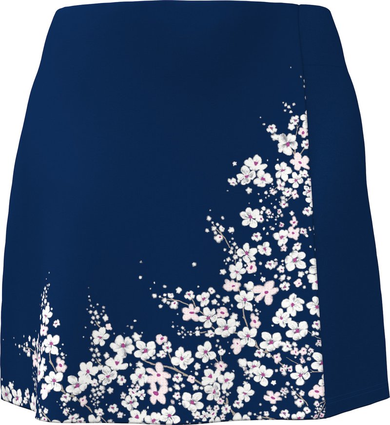 Callaway 17" Floral Printed Wrap skort de mujer, blue depths