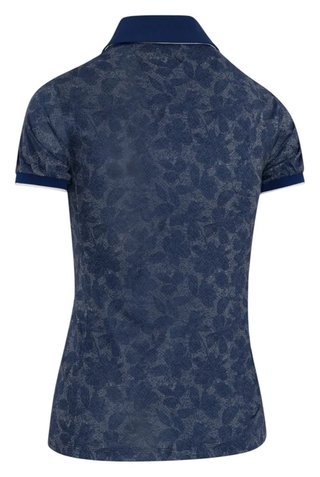 Callaway Rib Tim Printed polo de mujer, blue depths