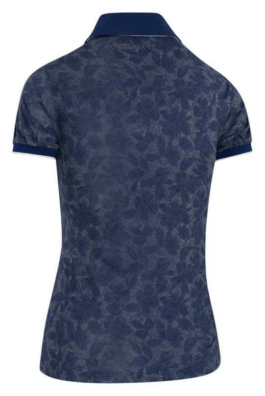 Callaway Rib Tim Printed polo de mujer, blue depths