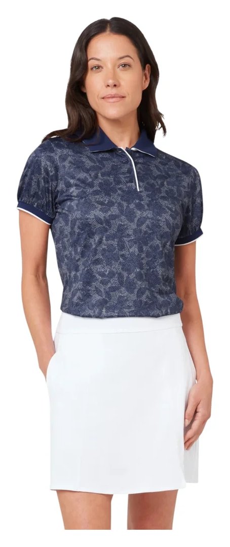 Callaway Rib Tim Printed polo de mujer, blue depths