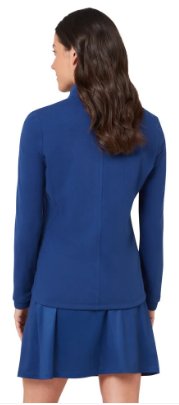Callaway Lightweight Full Zip sudadera de mujer, blue depths