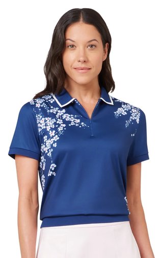 Callaway Floral Blossom polo de mujer, blue depths