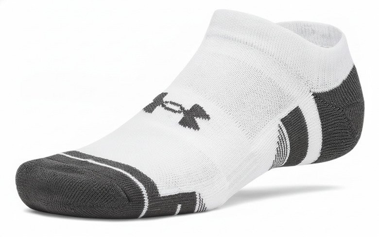 Under Armour Performance Tech No Show calcetines unisex, 3pack, blanco