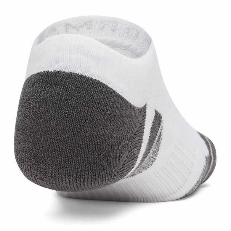 Under Armour Performance Tech No Show calcetines unisex, 3pack, blanco