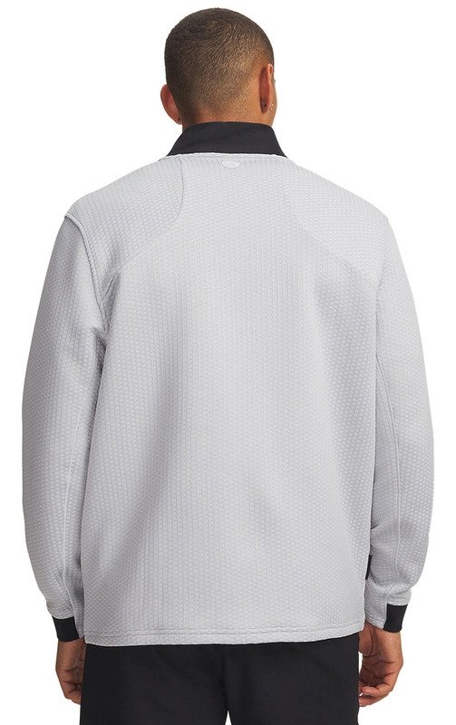 Under Armour Drive Pro Hybrid FZ sudadera de hombre, halo gris/blanco