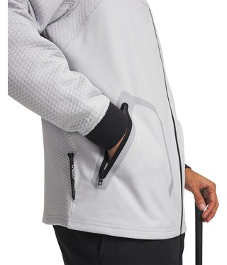 Under Armour Drive Pro Hybrid FZ sudadera de hombre, halo gris/blanco