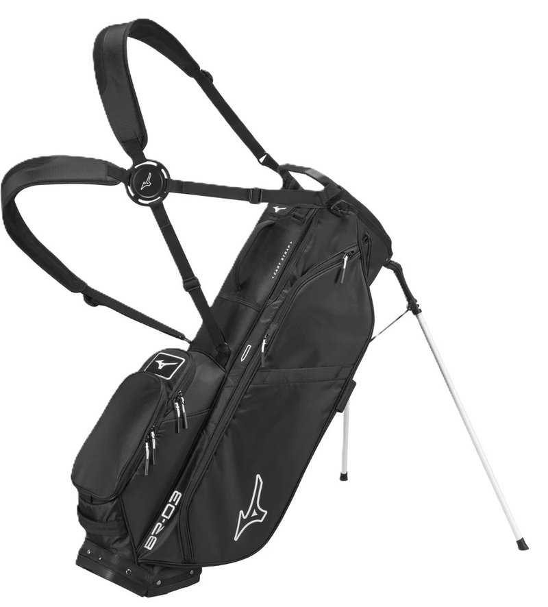 Mizuno BR-D3 stand bag, negro/blanco