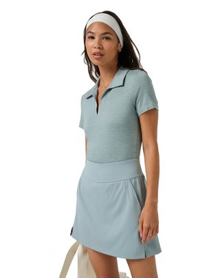 Travis Mathew Skyloft Light polo de mujer, heather slate