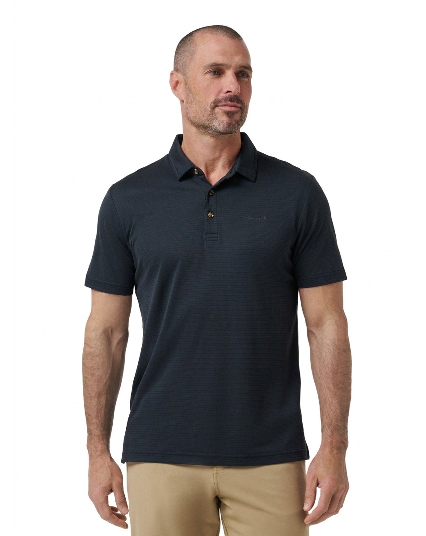 Travis Mathew The Zinna 2.0 No Logo polo de hombre, negro