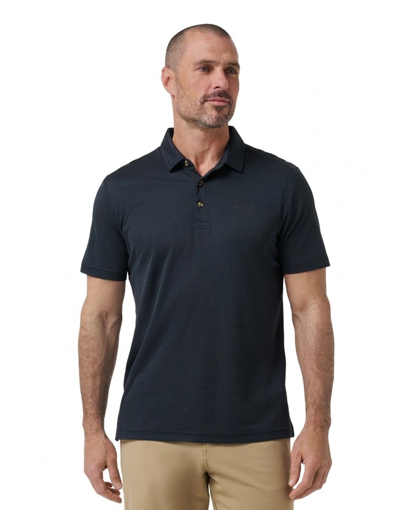 Travis Mathew The Zinna 2.0 No Logo polo de hombre, negro