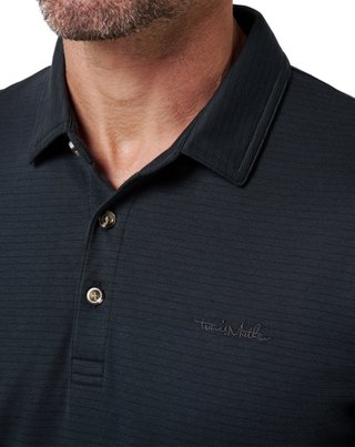 Travis Mathew The Zinna 2.0 No Logo polo de hombre, negro