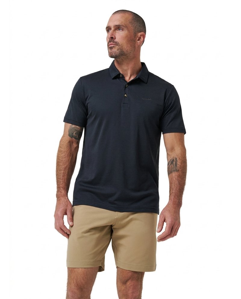 Travis Mathew The Zinna 2.0 No Logo polo de hombre, negro