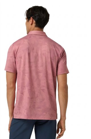 Travis Mathew Featherweight Backnine polo de hombre, mauveglow