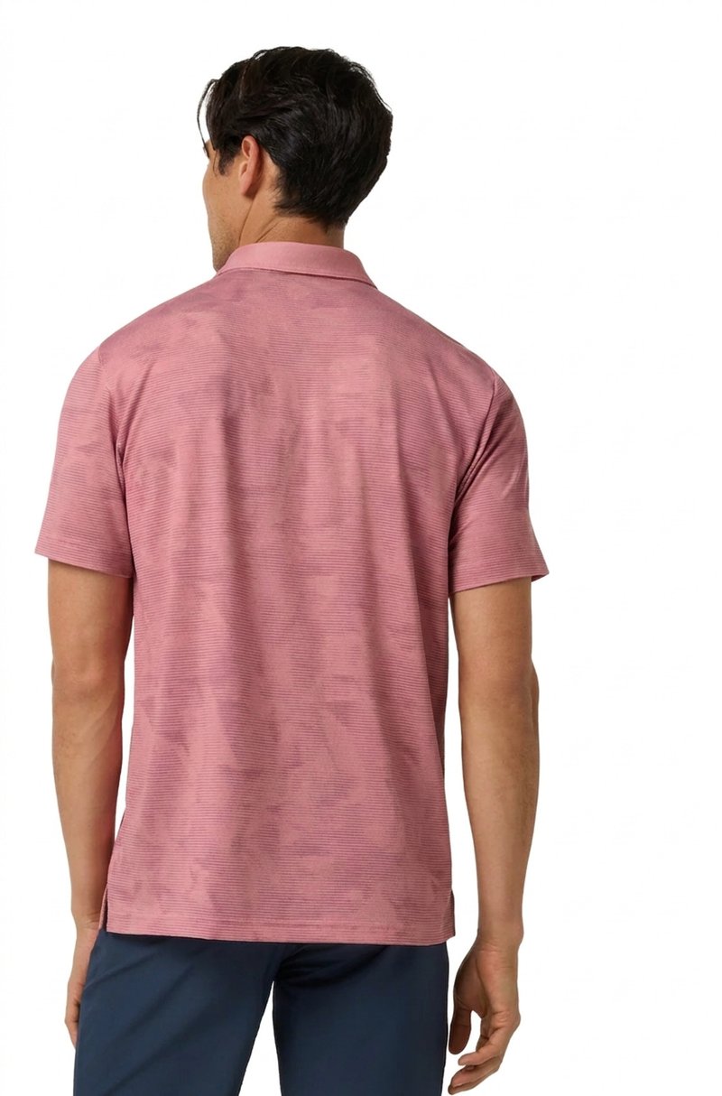 Travis Mathew Featherweight Backnine polo de hombre, mauveglow