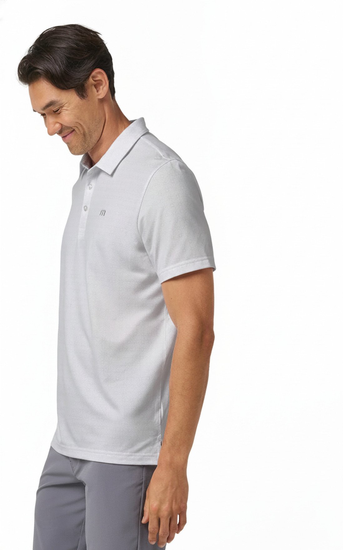 Travis Mathew Featherweight Trophy Ready polo de hombre, blanco