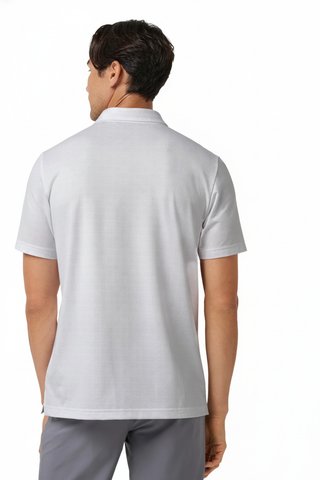 Travis Mathew Featherweight Trophy Ready polo de hombre, blanco