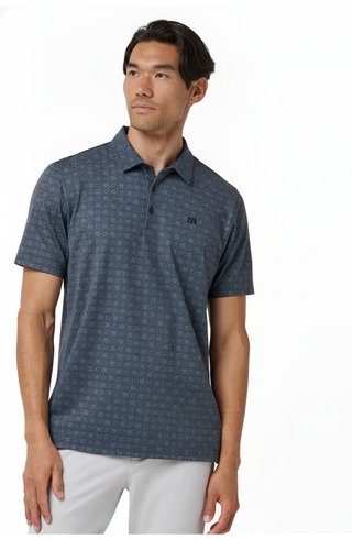 Travis Mathew Featherweight Trophy Ready polo de hombre, total eclipse