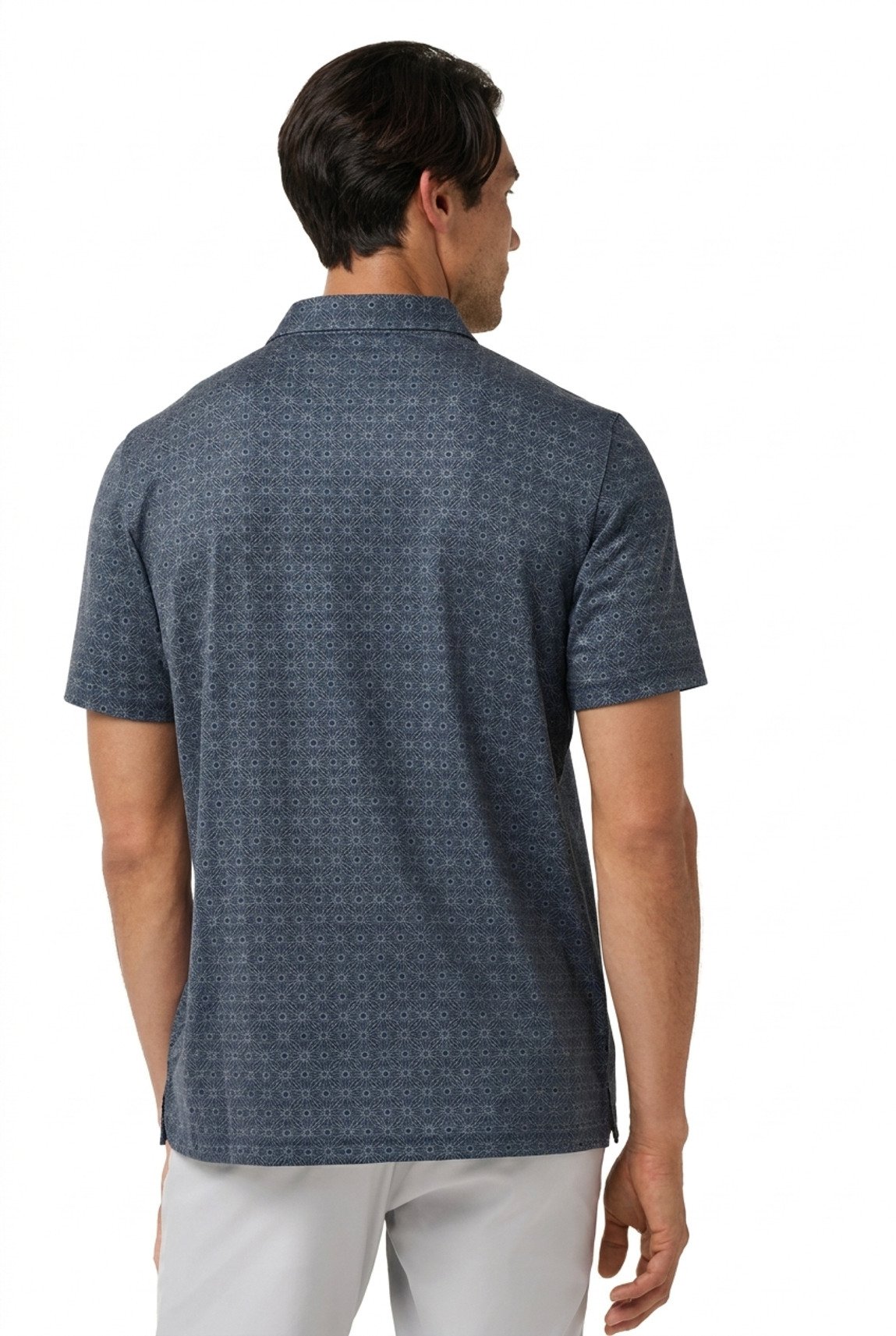 Travis Mathew Featherweight Trophy Ready polo de hombre, total eclipse