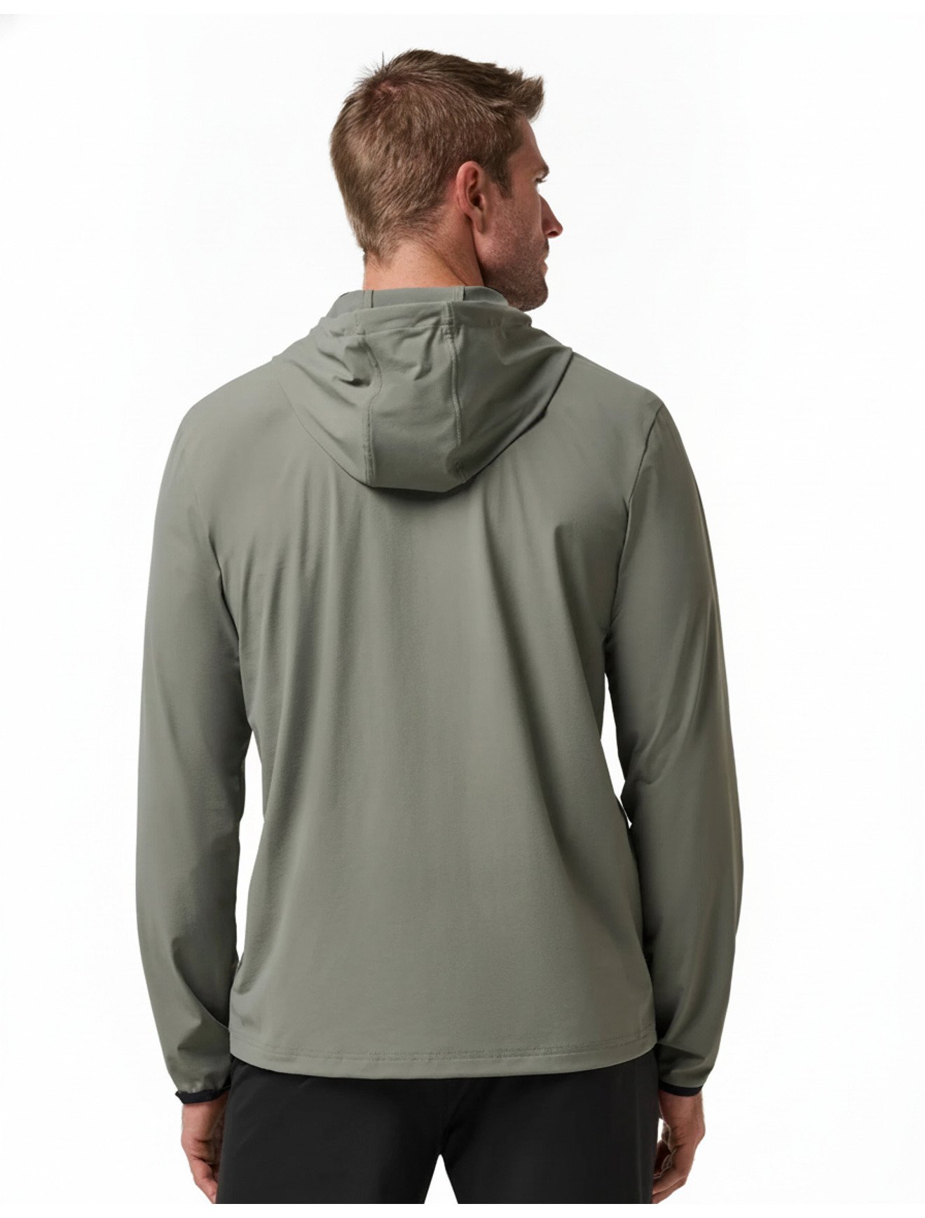 Travis Mathew Hero Hour Tech sudadera con capucha de hombre, dark olive