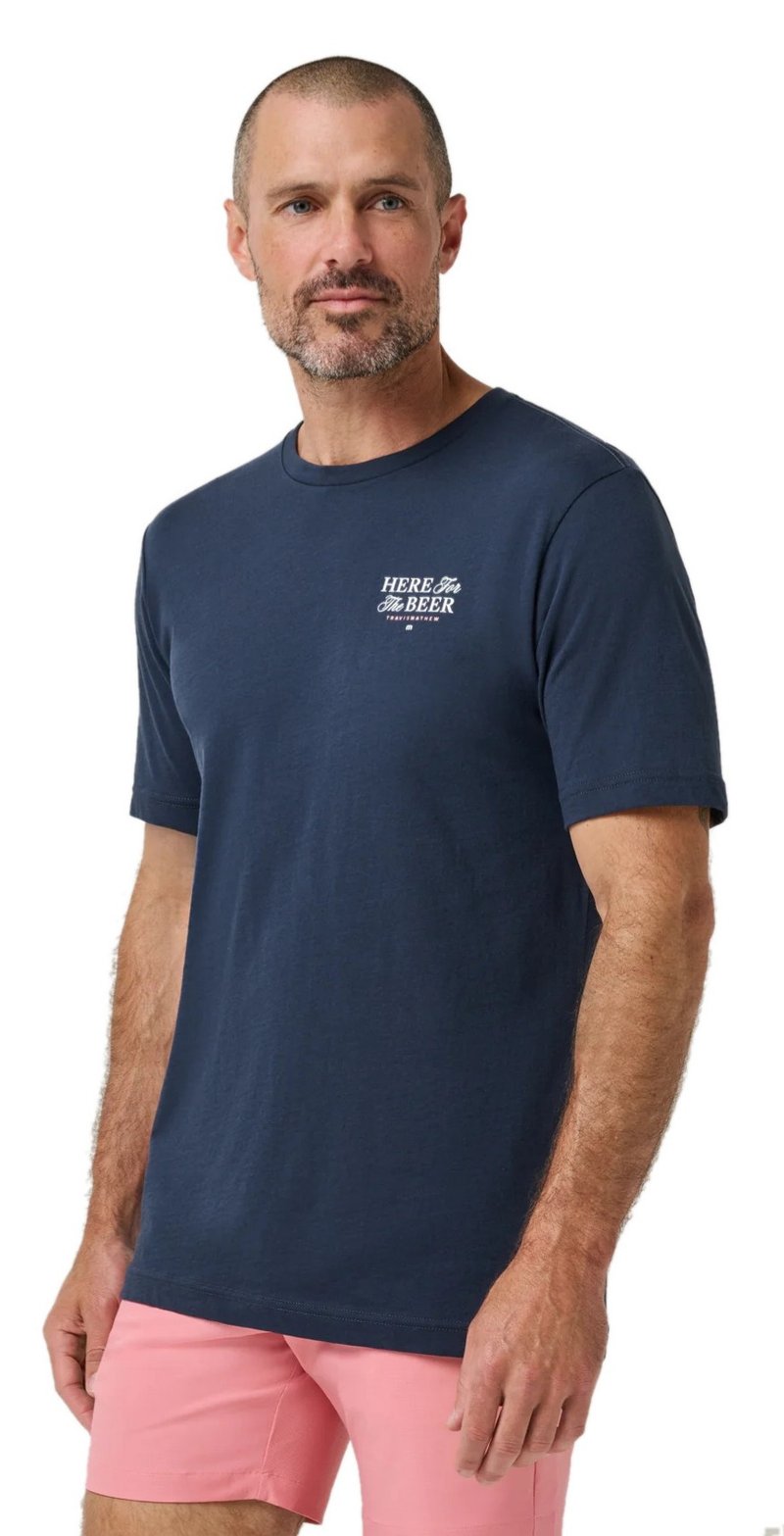 Travis Mathew Stout Standard camiseta de hombre, total eclipse