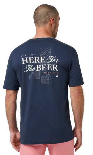 Travis Mathew Stout Standard camiseta de hombre, total eclipse