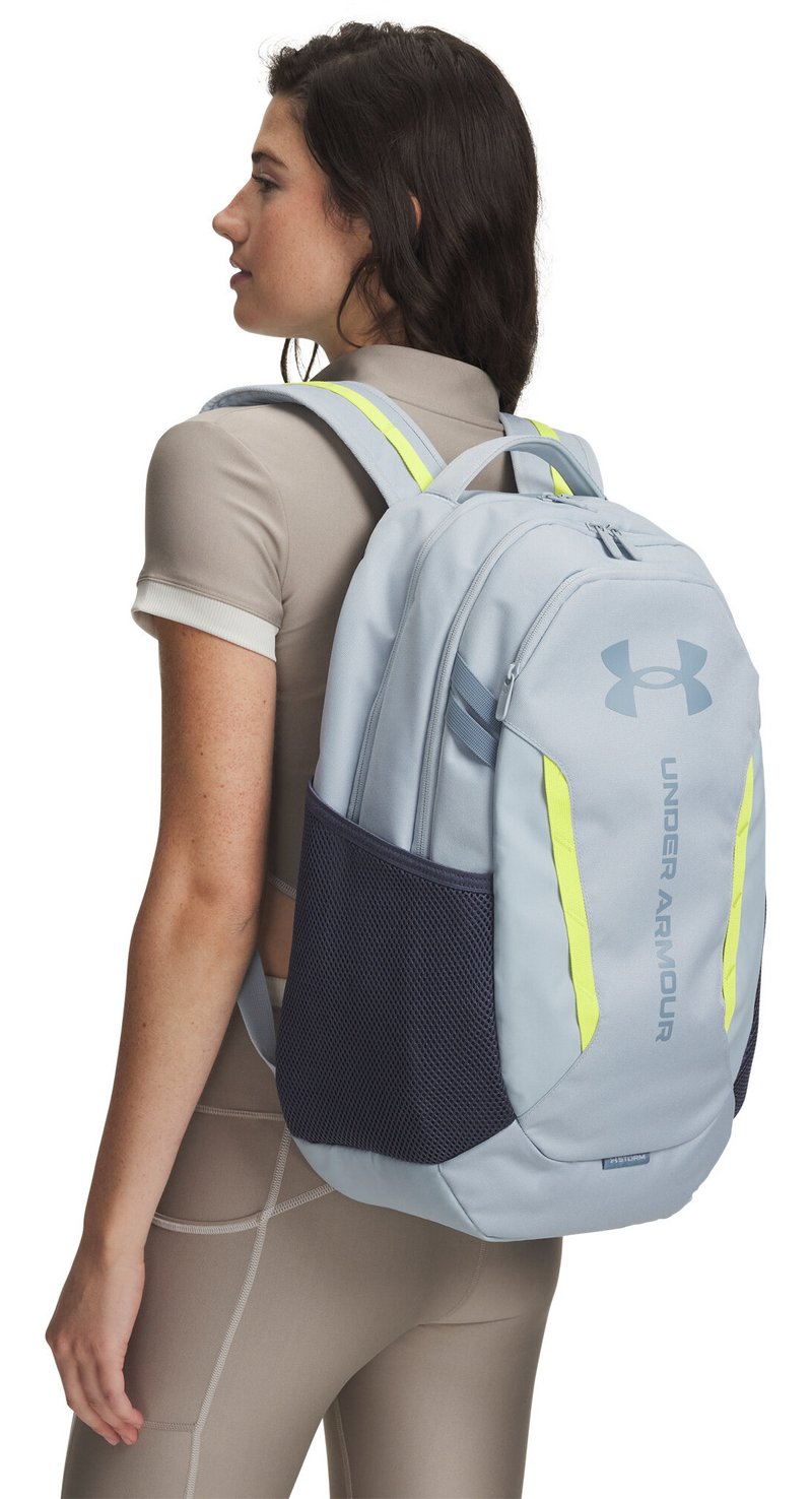 Under Armour Hustle 6.0 Backpack unisex, azul niebla/gris